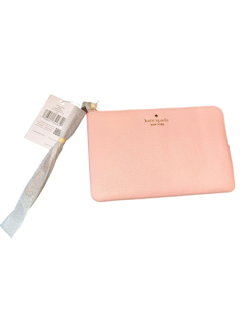kate spade Pink Pebbled Leather Wristlet NWT